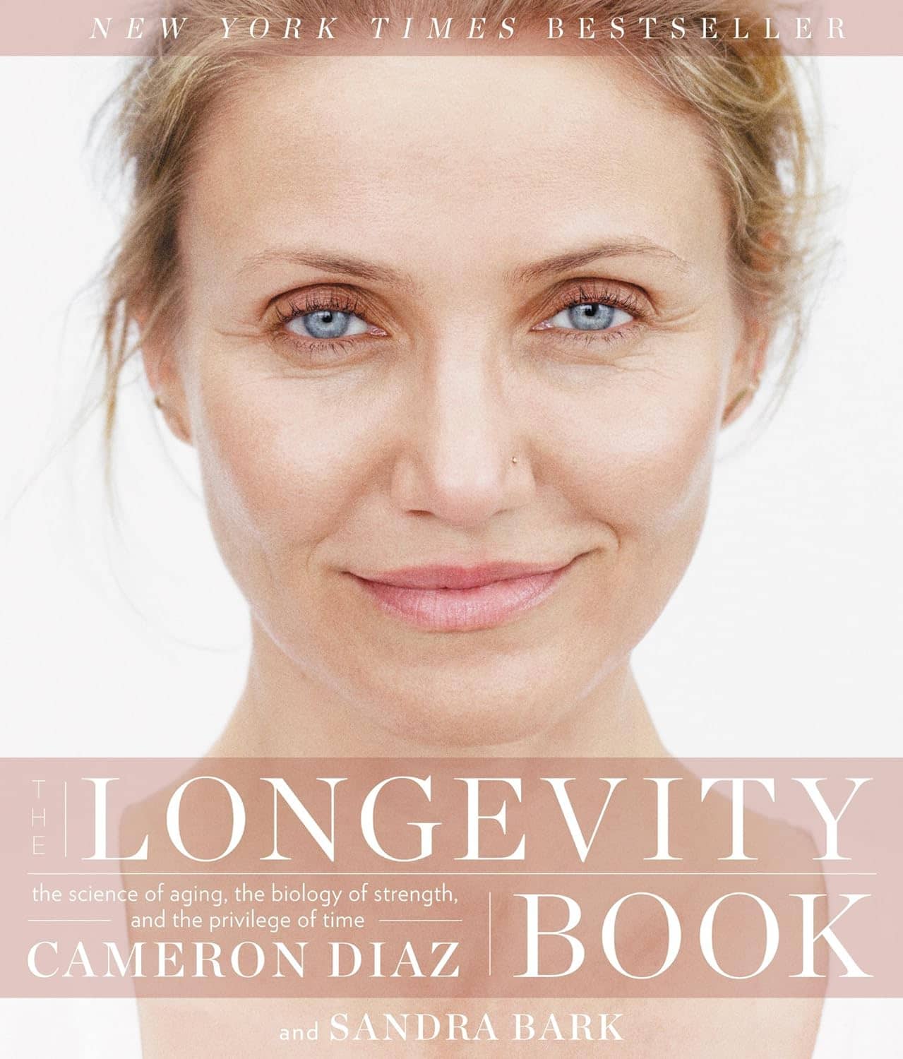 Longevity Book's cover. Cameron Diaz's approach on aging.